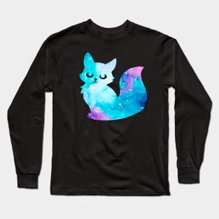 Cute Galaxy Fox Art Long Sleeve T-Shirt